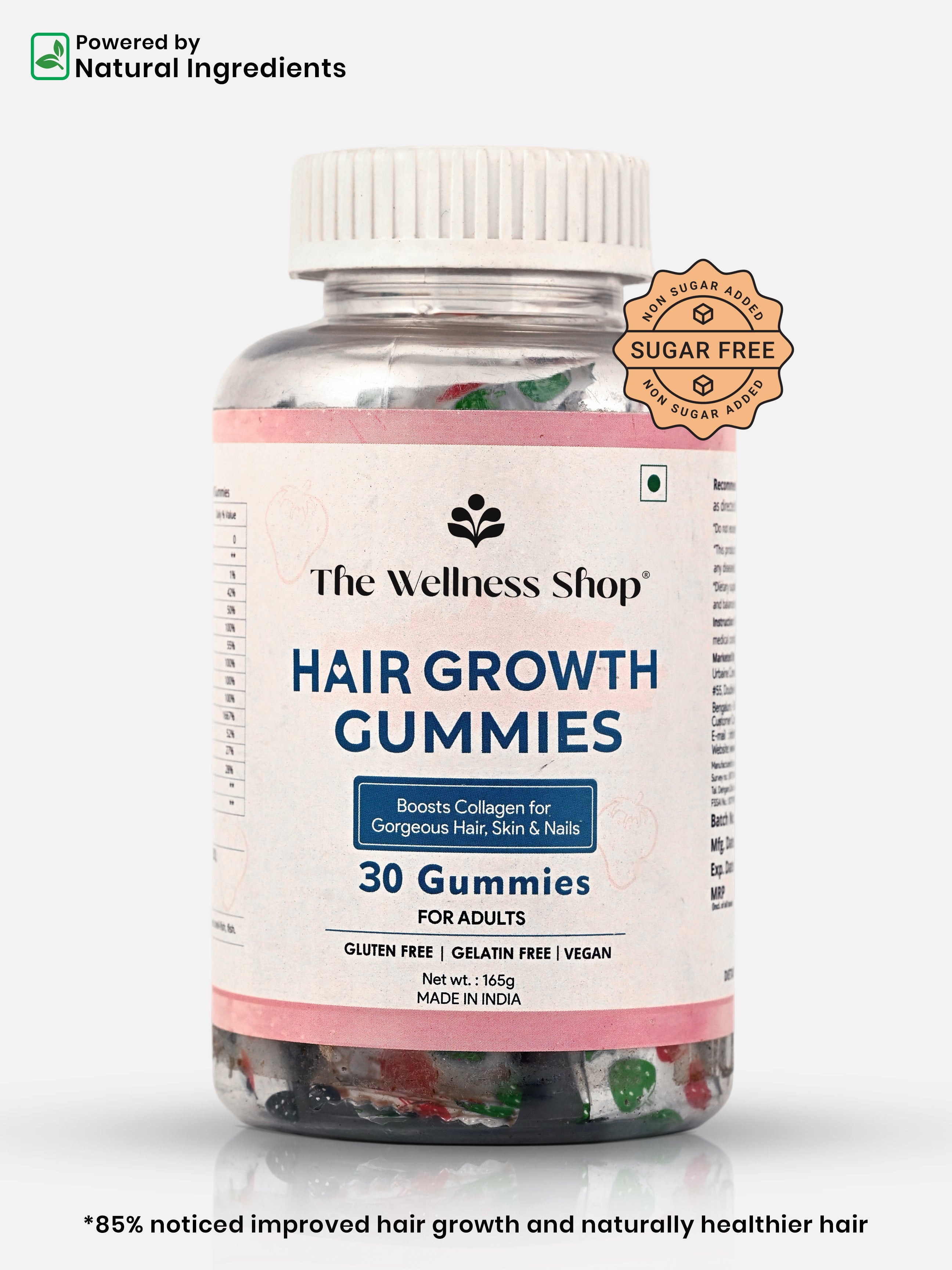 BIOTIN &amp; VEGAN HAIR GROWTH GUMMIES (NO ADDED SUGAR)