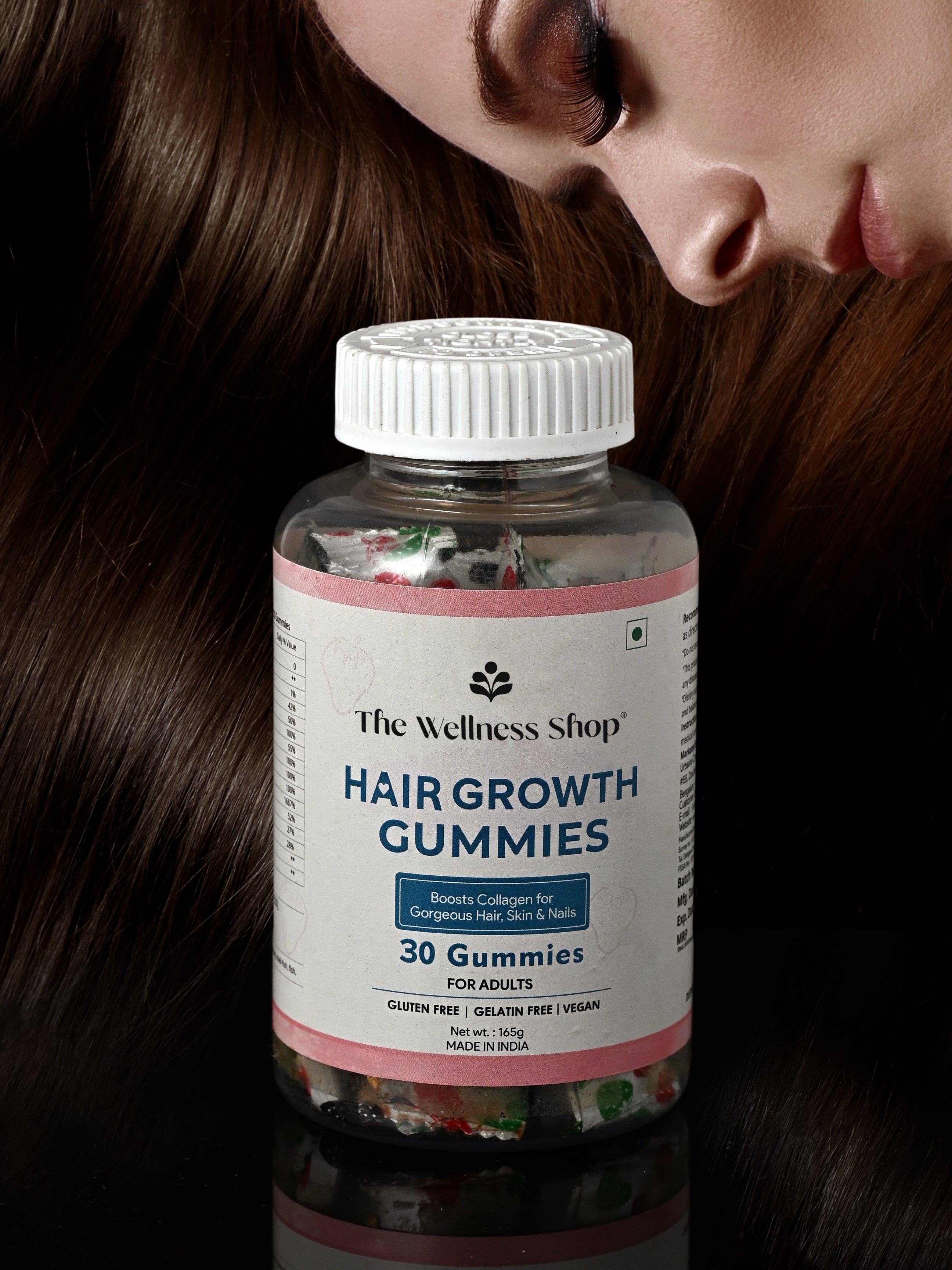 BIOTIN &amp; VEGAN HAIR GROWTH GUMMIES (NO ADDED SUGAR)