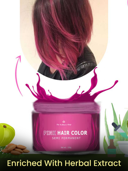 CANDY PINK SEMI PERMANENT HAIR COLOUR + BLEACHING KIT (VEGAN, NO AMMONIA, NO PARABEN)