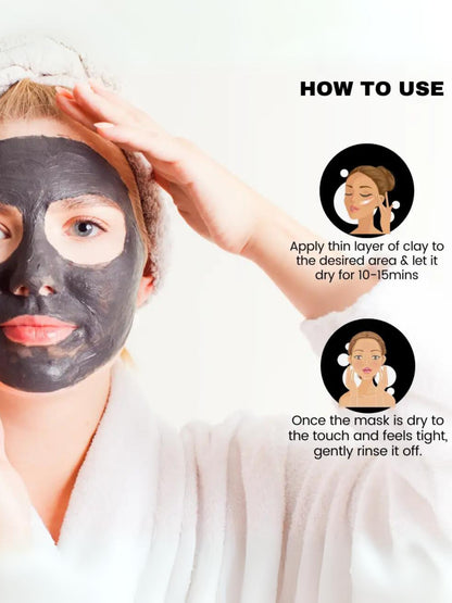 CHARCOAL FACE MASK (UNCLOG, EXFOLIATES &amp; TIGHTENS PORES)