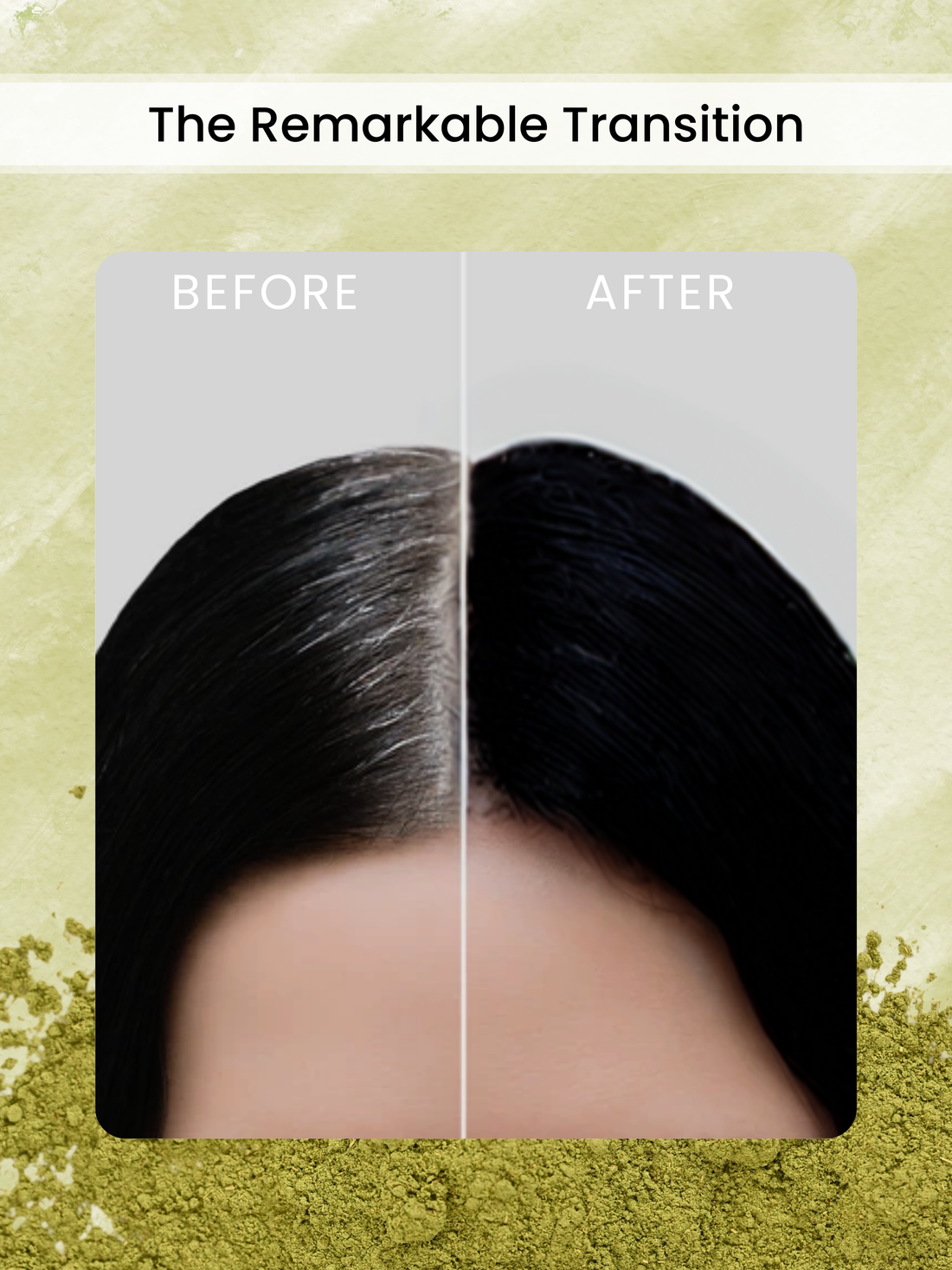 ORGANIC BLACK HAIR COLOUR (HENNA BASED, PREMIUM QUALITY, NO PPD, NO AMMONIA, LASTS 2-3 WEEKS)