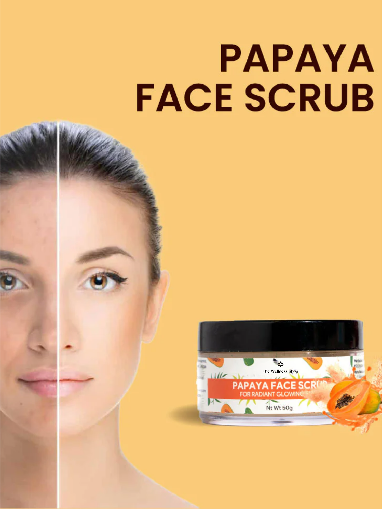 PAPAYA FACE SCRUB FOR RADIANT AND GLOWING SKIN