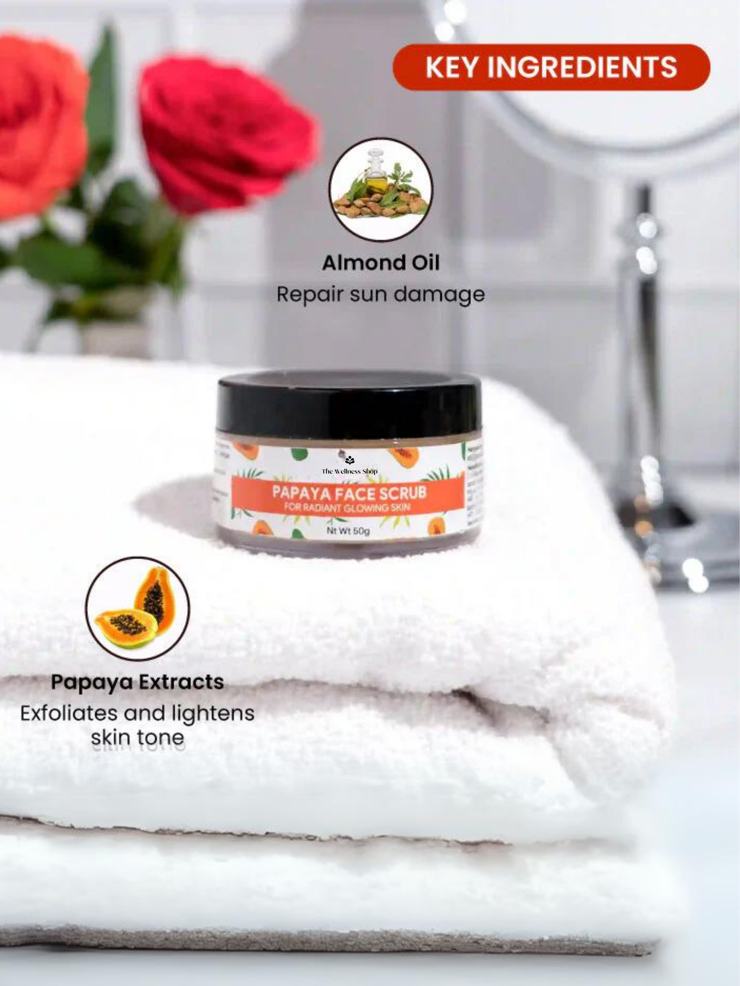 PAPAYA FACE SCRUB FOR RADIANT AND GLOWING SKIN