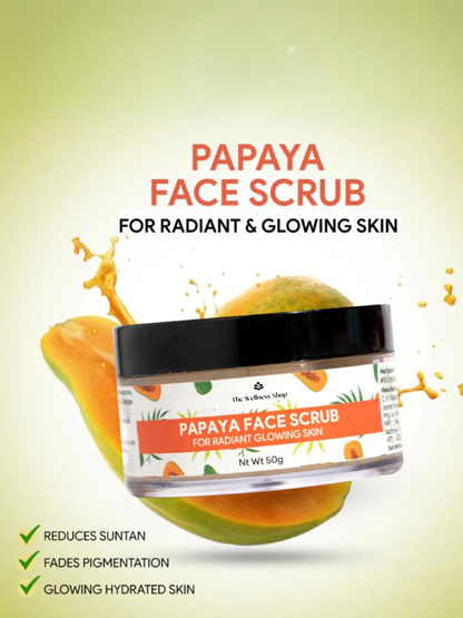 PAPAYA FACE SCRUB FOR RADIANT AND GLOWING SKIN