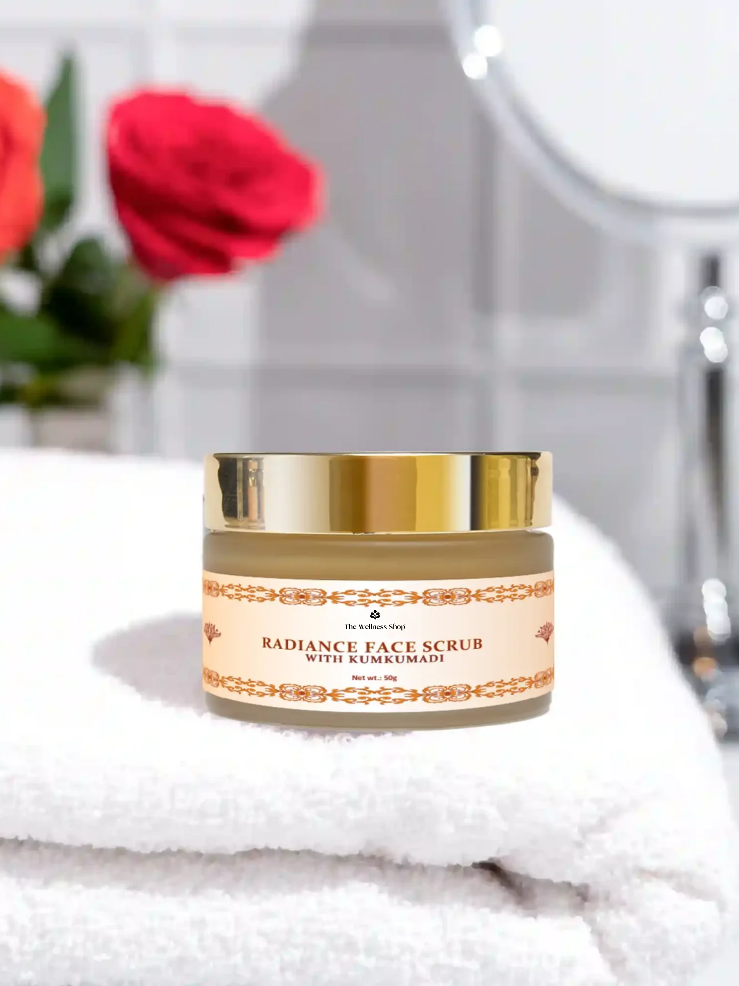 KUMKUMADI SAFFRON RADIANCE FACE SCRUB FOR GLOWING SKIN