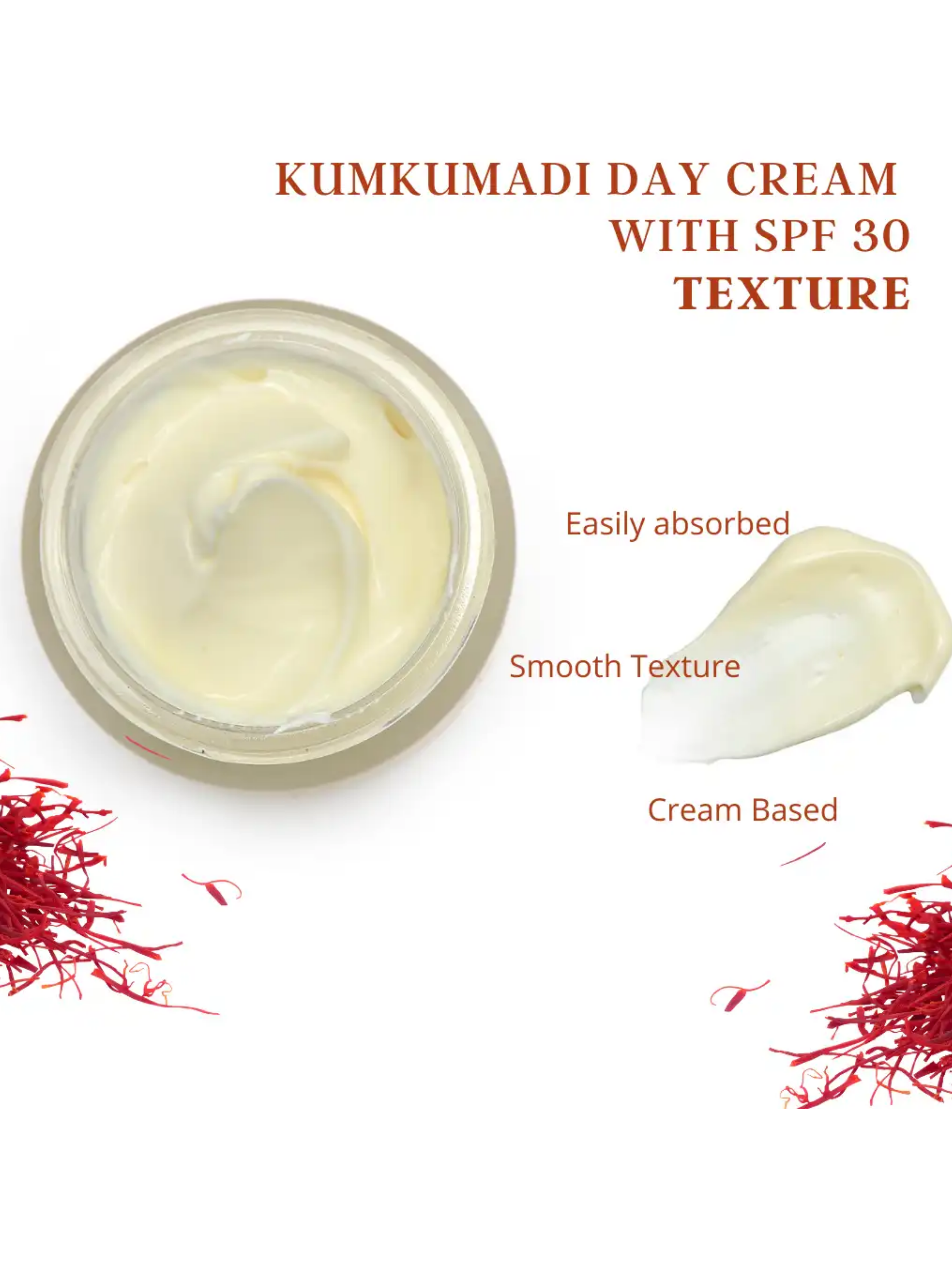 KUMKUMADI DAY CREAM WITH SPF 30 - SAFFRON RADIANCE DAY CREAM