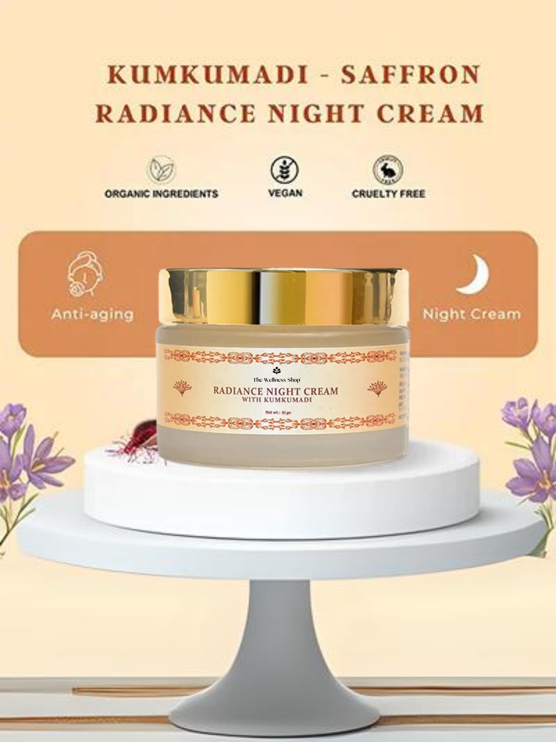 KUMKUMADI NIGHT CREAM - SAFFRON RADIANCE NIGHT CREAM