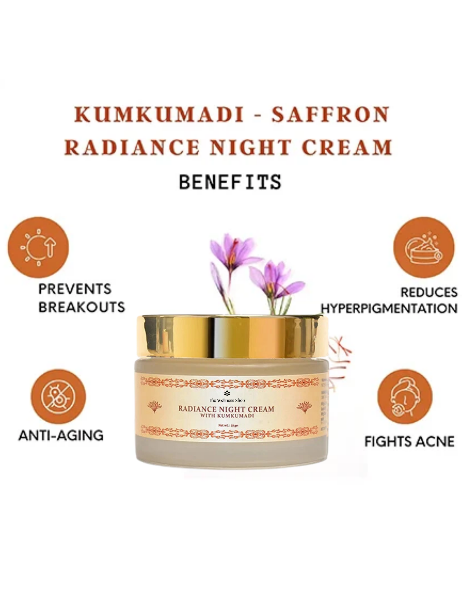 KUMKUMADI NIGHT CREAM - SAFFRON RADIANCE NIGHT CREAM