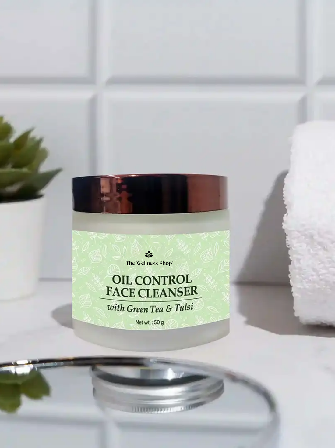 OIL CONTROL FACE CLEANSER (WITH GREEN TEA AND TULSI)