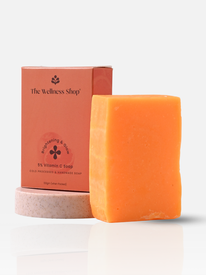 5% VITAMIN C COLD PROCESSED HANDMADE SOAP - BRIGHTENING &amp; GLOW