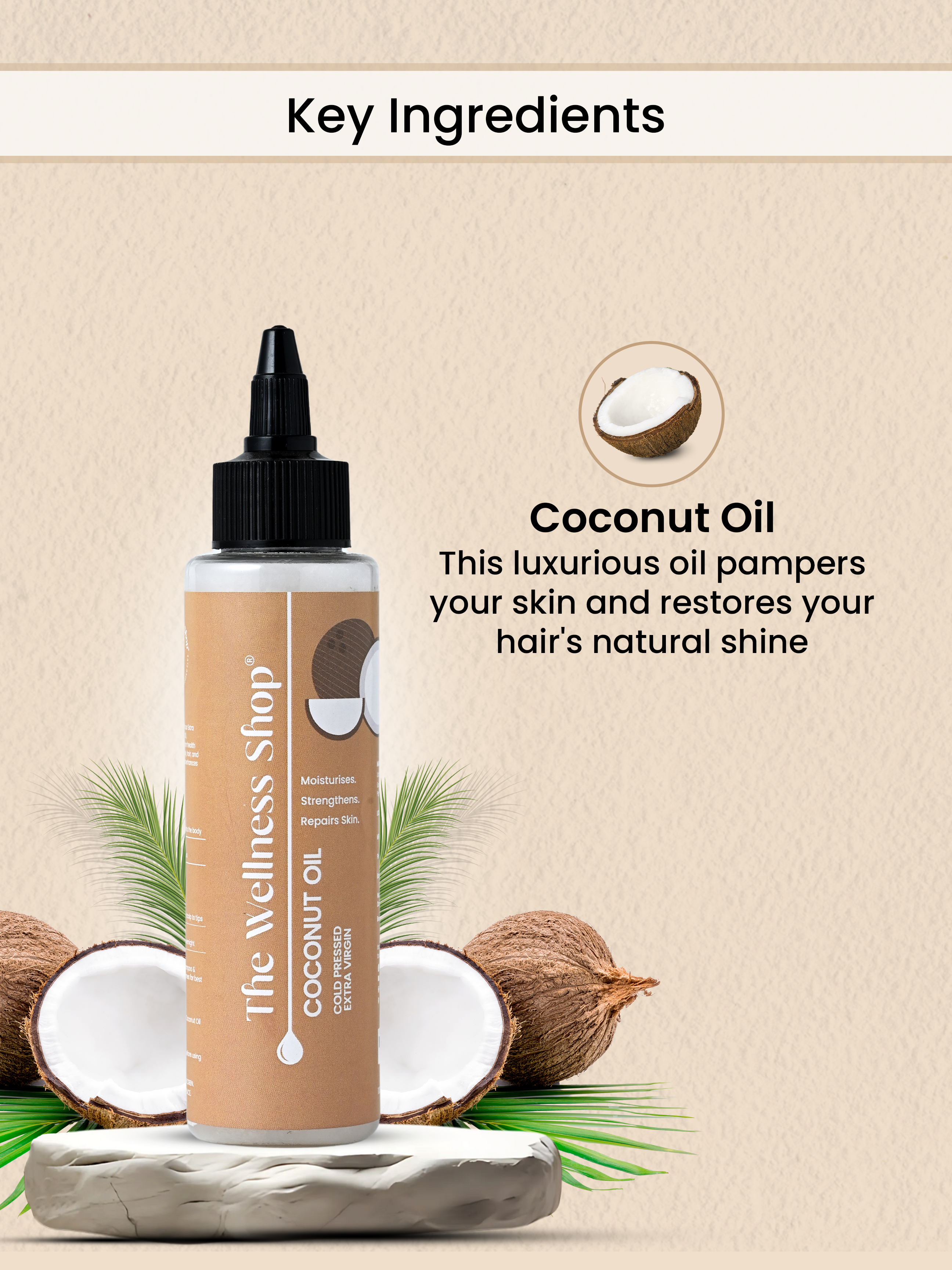 EXTRA VIRGIN ORGANIC COCONUT OIL (COLD PRESSED)