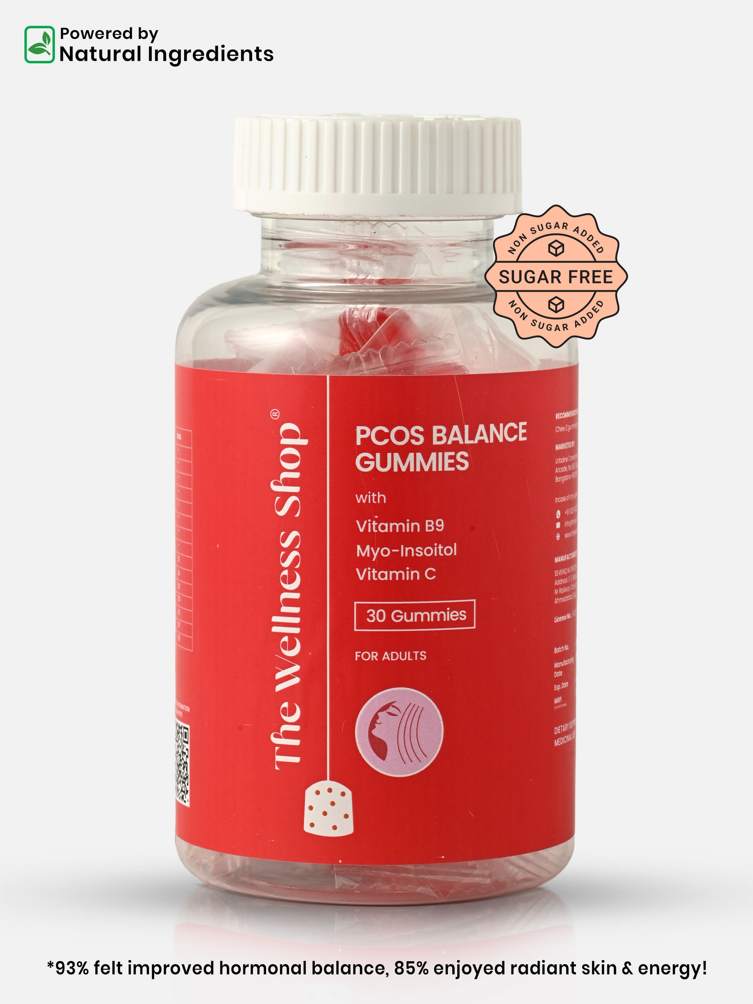 PCOS GUMMIES - HELPS BALANCE HORMONES, MANAGE PCOS SYMPTOMS, AND SUPPORT BETTER HEALTH