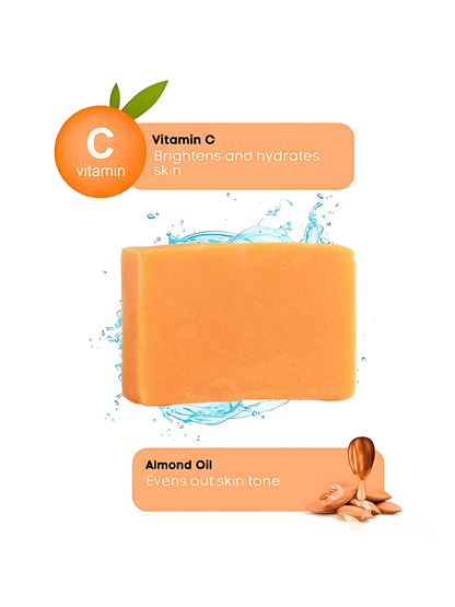 5% VITAMIN C COLD PROCESSED HANDMADE SOAP - BRIGHTENING &amp; GLOW