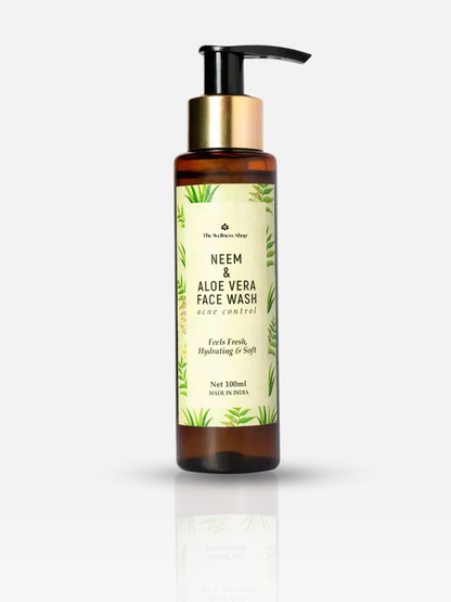 NEEM &amp; ALOE VERA FACE WASH FOR REFRESHING &amp; HYDRATING SKIN (NO PARABEN , NO SULPHATE)