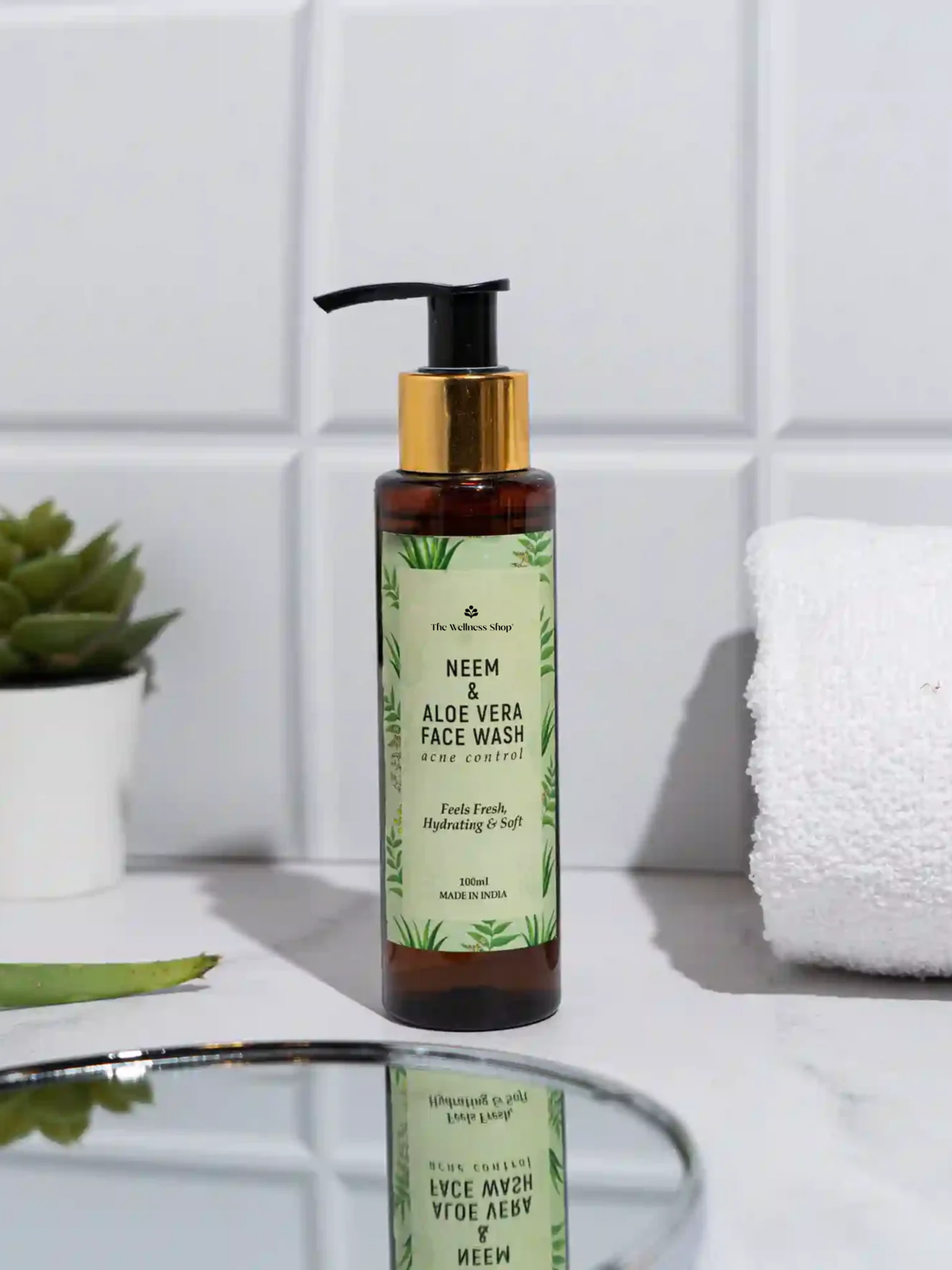 NEEM &amp; ALOE VERA FACE WASH FOR REFRESHING &amp; HYDRATING SKIN (NO PARABEN , NO SULPHATE)