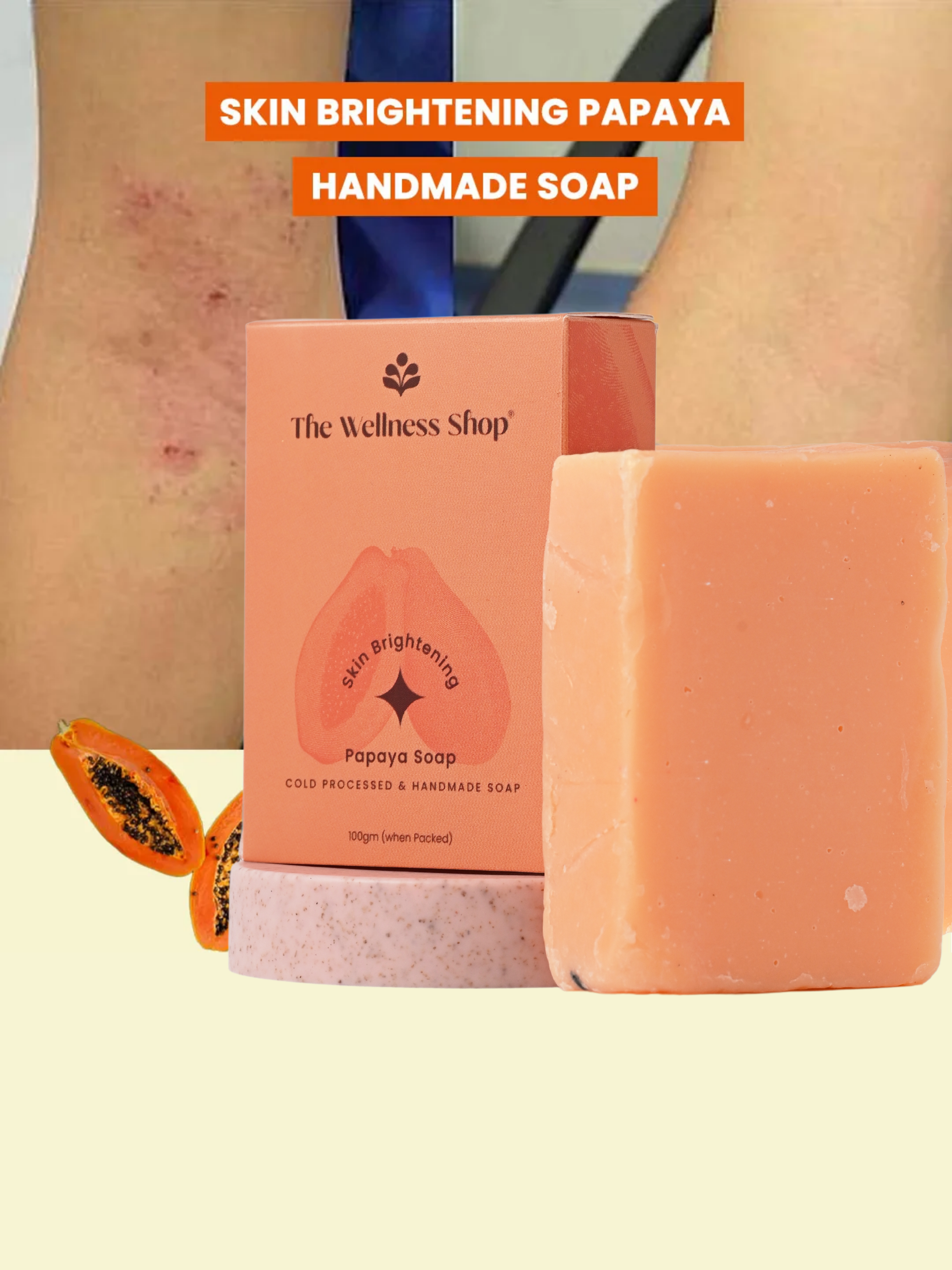 SKIN BRIGHTENING PAPAYA HANDMADE SOAP