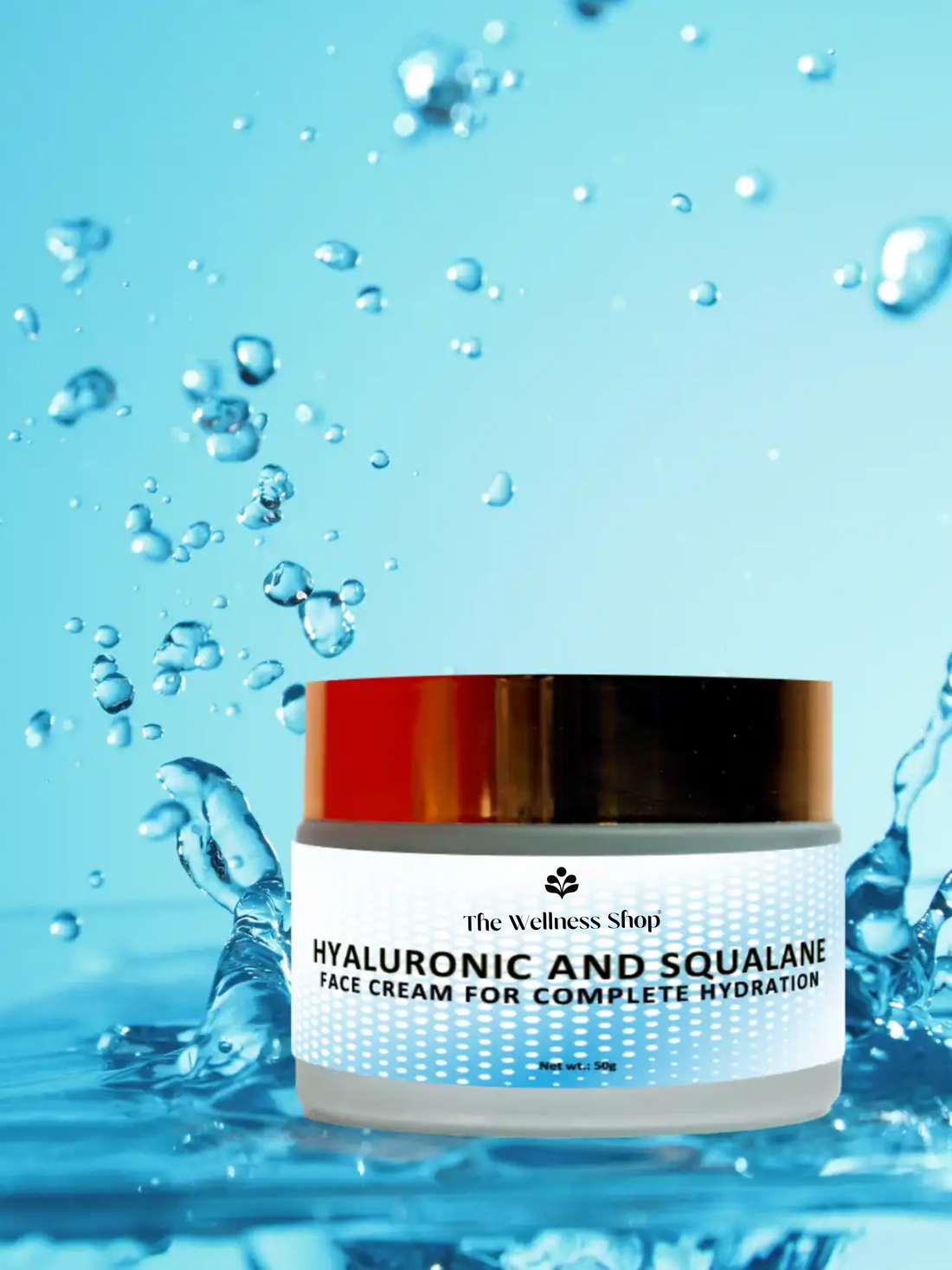 HYALURONIC AND SQUALANE FACE CREAM FOR COMPLETE HYDRATION