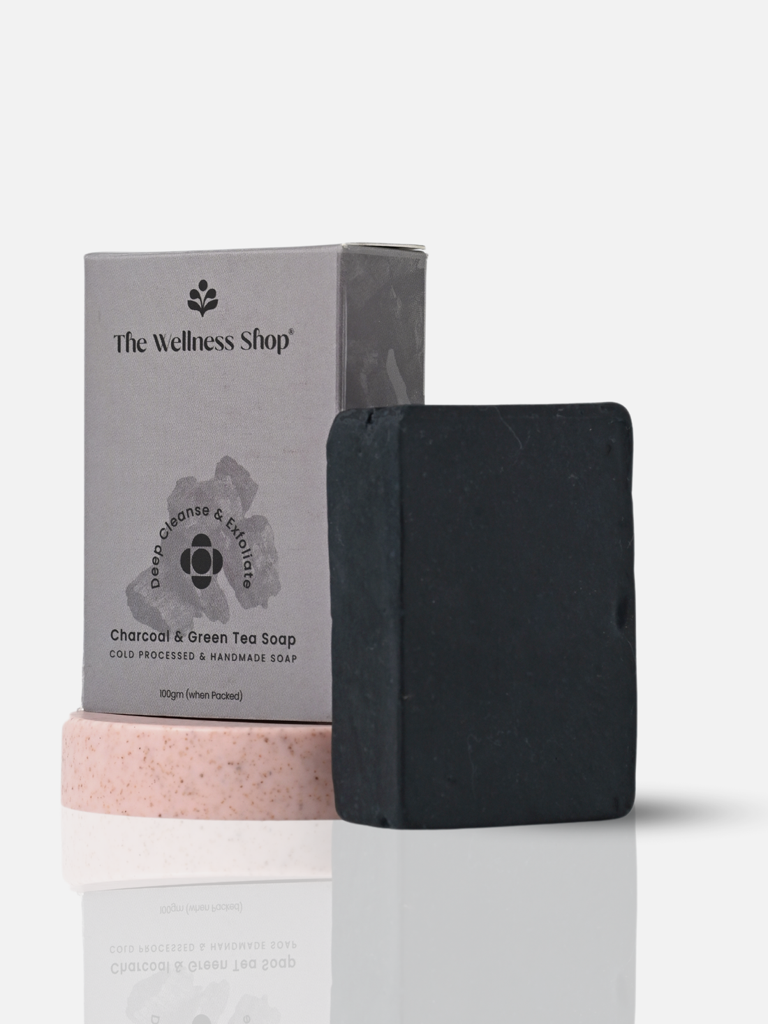 NATURAL CHARCOAL &amp; GREEN TEA SOAP ( PARABEN &amp; SULPHATE FREE )