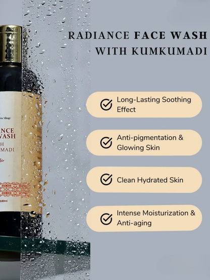 RADIANCE FACE WASH WITH KUMKUMADI FOR BRIGHT &amp; RADIANT SKIN (NO PARABENS, NO SULPHATES)