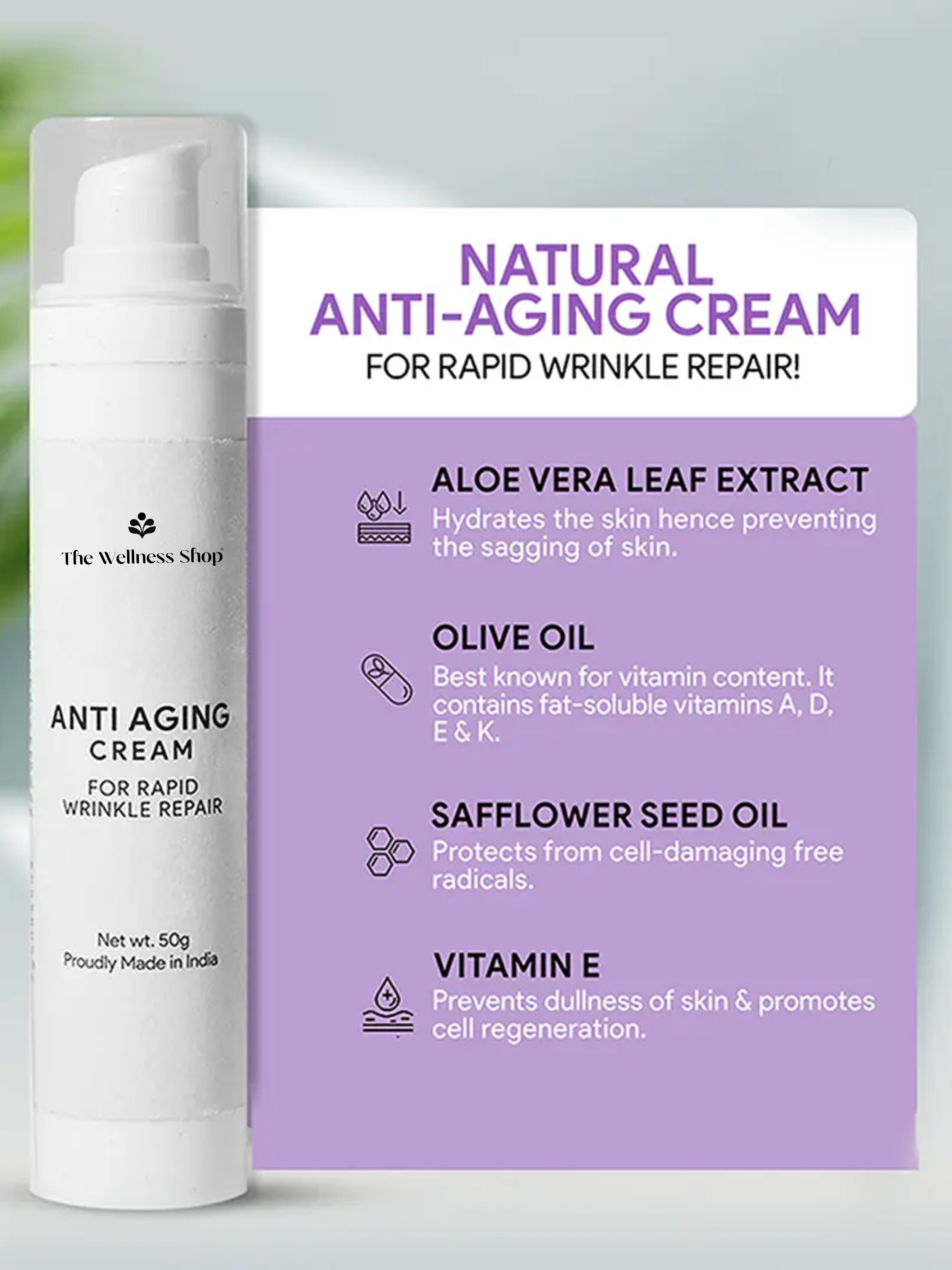 ANTI-AGING CREAM FOR RAPID WRINKLE REPAIR