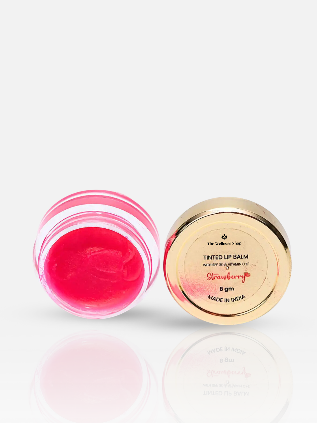 TINTED LIP BALM WITH SPF 30 INFUSED WITH VITAMIN C + E - STRAWBERRY