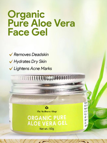 ORGANIC PURE ALOE VERA FACE GEL