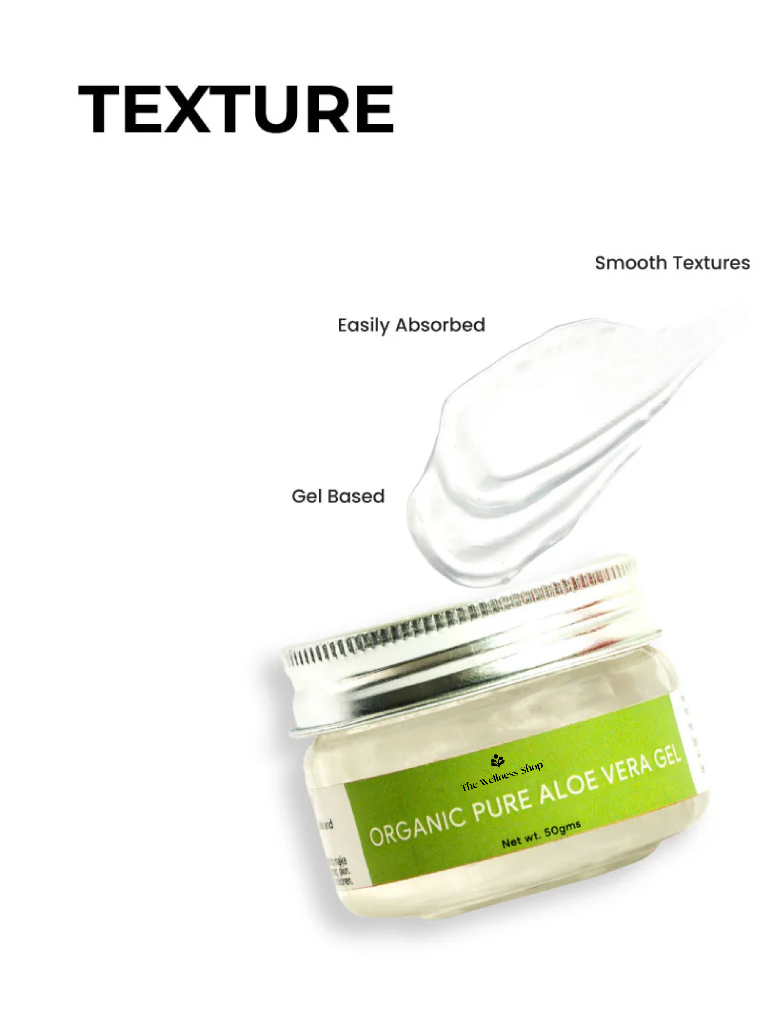 ORGANIC PURE ALOE VERA FACE GEL