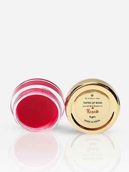 TINTED LIP BALM WITH SPF 30 INFUSED WITH VITAMIN C + E - ROSE