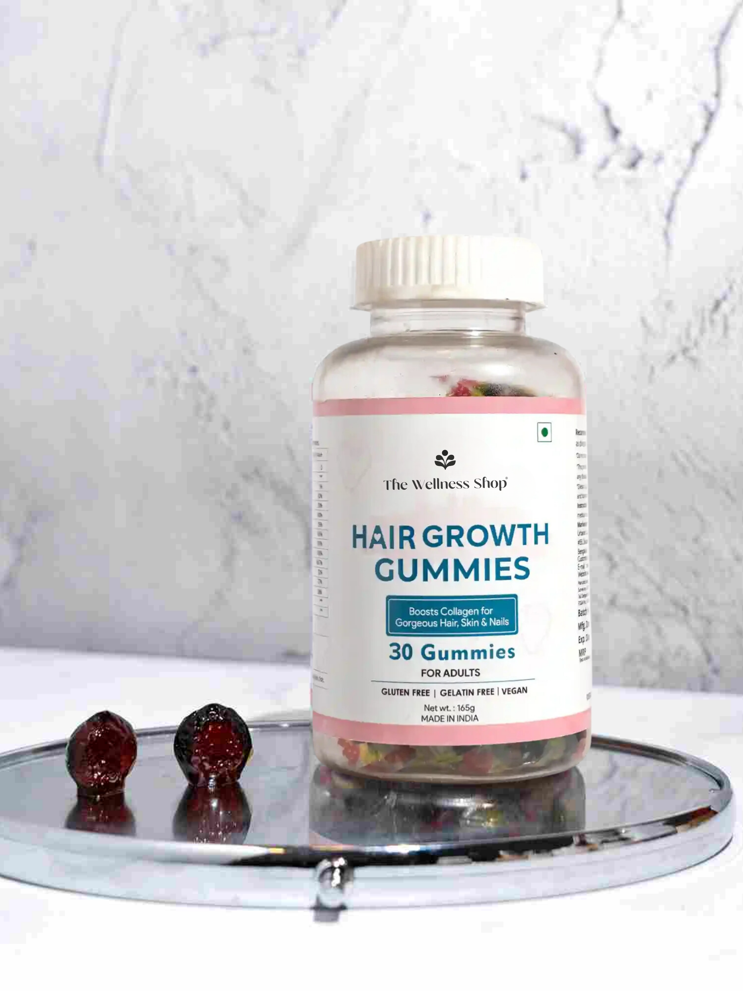 BIOTIN &amp; VEGAN HAIR GROWTH GUMMIES (NO ADDED SUGAR)