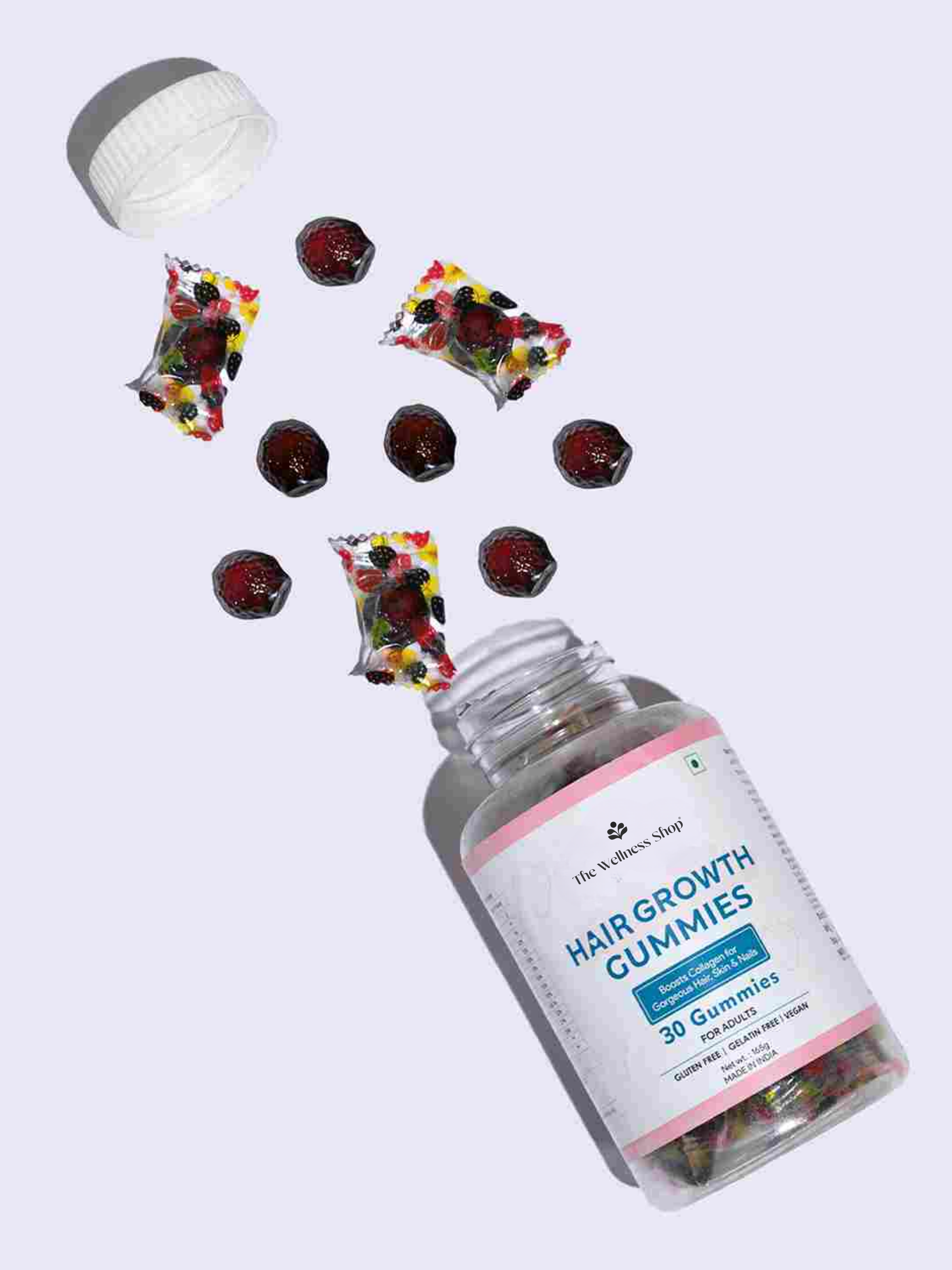 BIOTIN &amp; VEGAN HAIR GROWTH GUMMIES (NO ADDED SUGAR)