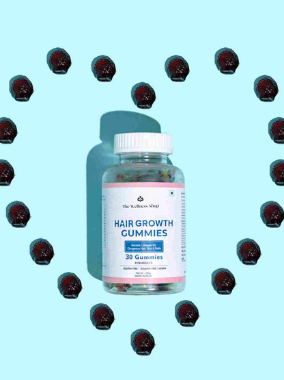 BIOTIN &amp; VEGAN HAIR GROWTH GUMMIES (NO ADDED SUGAR)