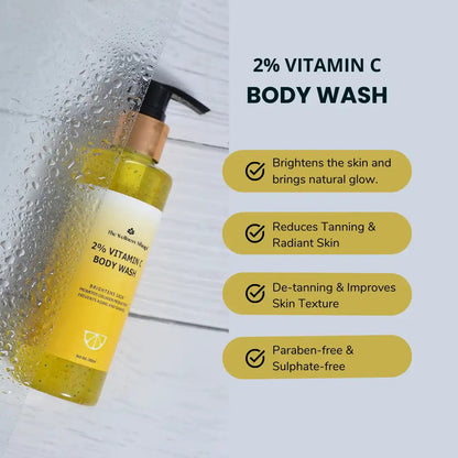 2% VITAMIN C BODY WASH (REJUVENATES &amp; REFRESHES SKIN, REDUCES DARK SPOTS, SULPHATE AND PARABEN FREE)