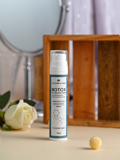 BOTOCS DAY &amp; NIGHT CREAM WITH PEPTIDES, COLLAGEN &amp; GRAPE SEED EXTRACT FOR FINE LINES REDUCTION, BARRIER PROTECT AND FIRMS SKIN