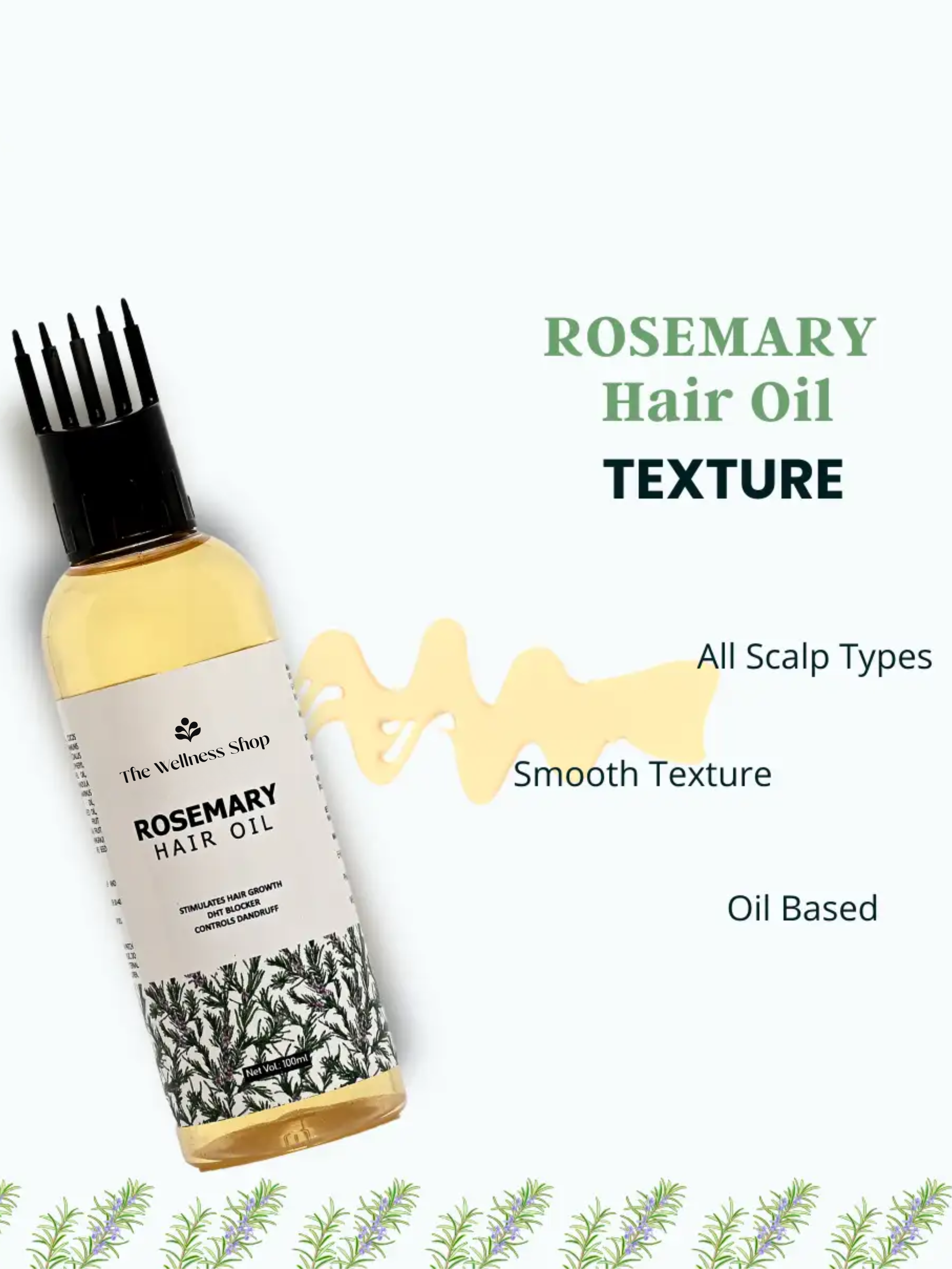 ROSEMARY HAIR OIL FOR HAIR REGROWTH AND STRENGTH (CONTROLS HAIR FALL IN 4 WEEKS)