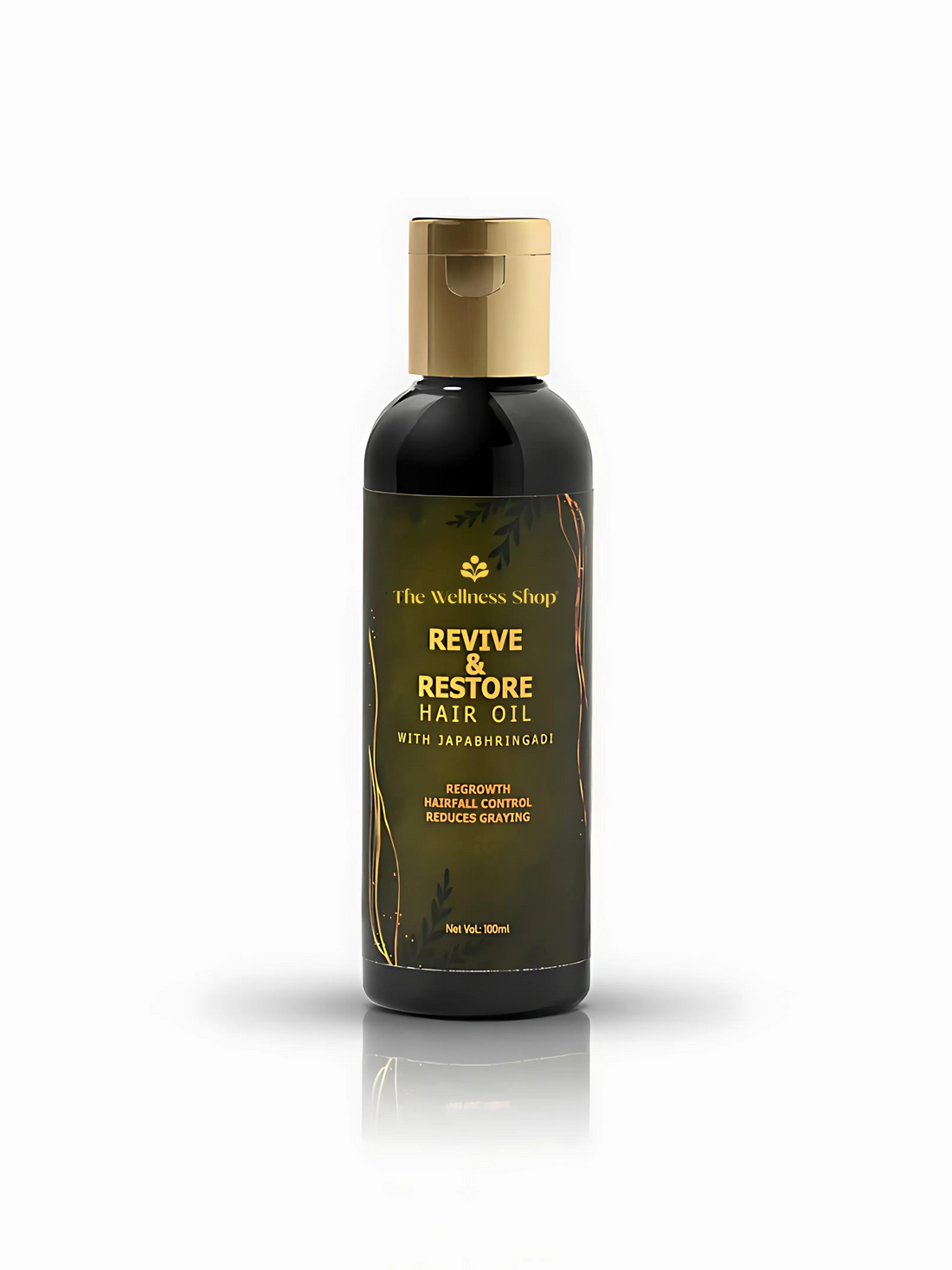 REVIVE AND RESTORE HAIR OIL WITH JAPABHRINGADI (PREVENT PREMATURE GREYING &amp; ADDS SHINE)