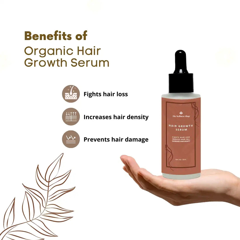 ORGANIC HAIR GROWTH SERUM (CONTROL HAIR FALL IN 4 WEEKS)