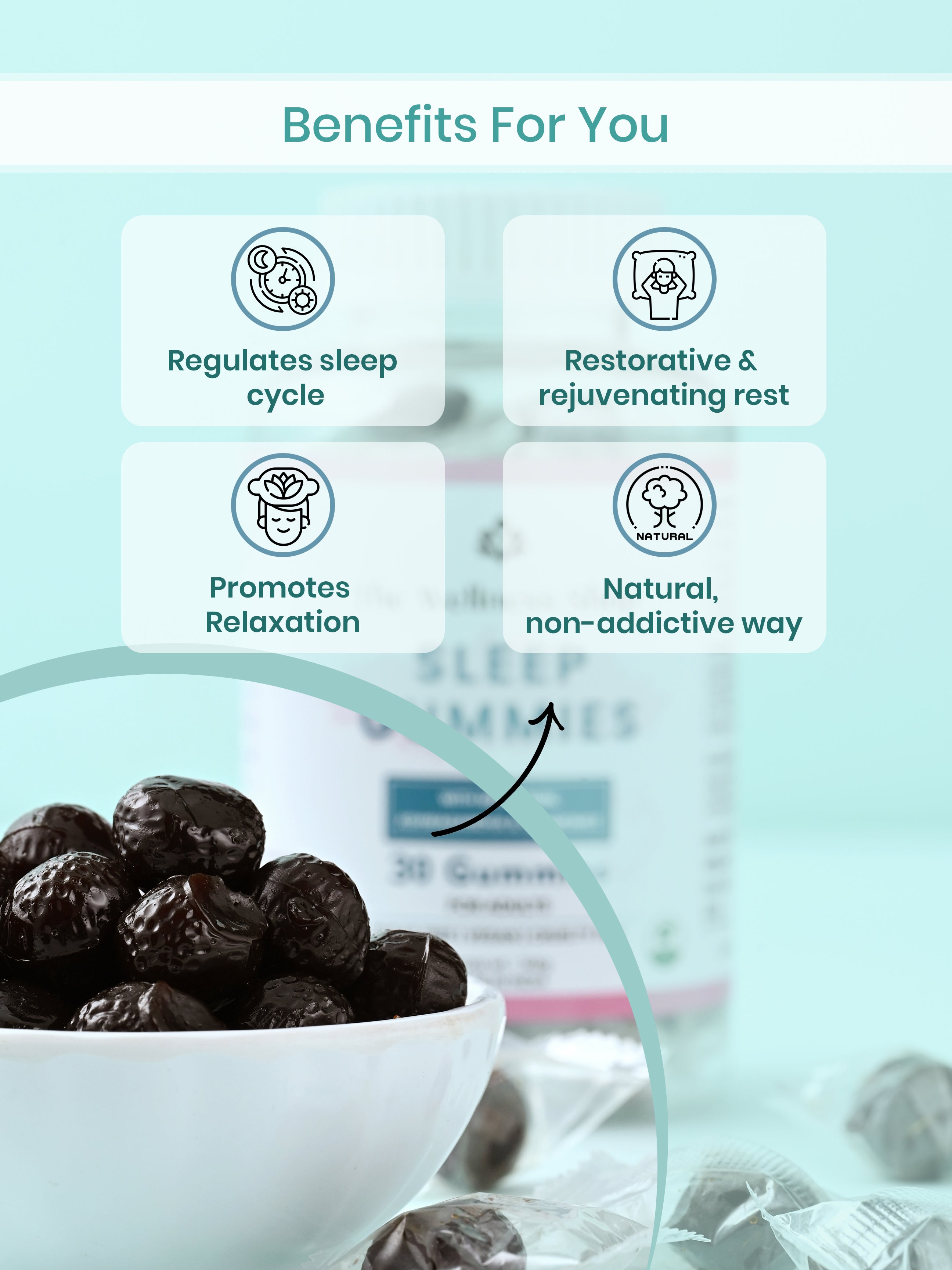 SLEEP GUMMIES – 5-MINUTE, FAST-ACTING, NATURAL SOLUTION FOR QUALITY SLEEP