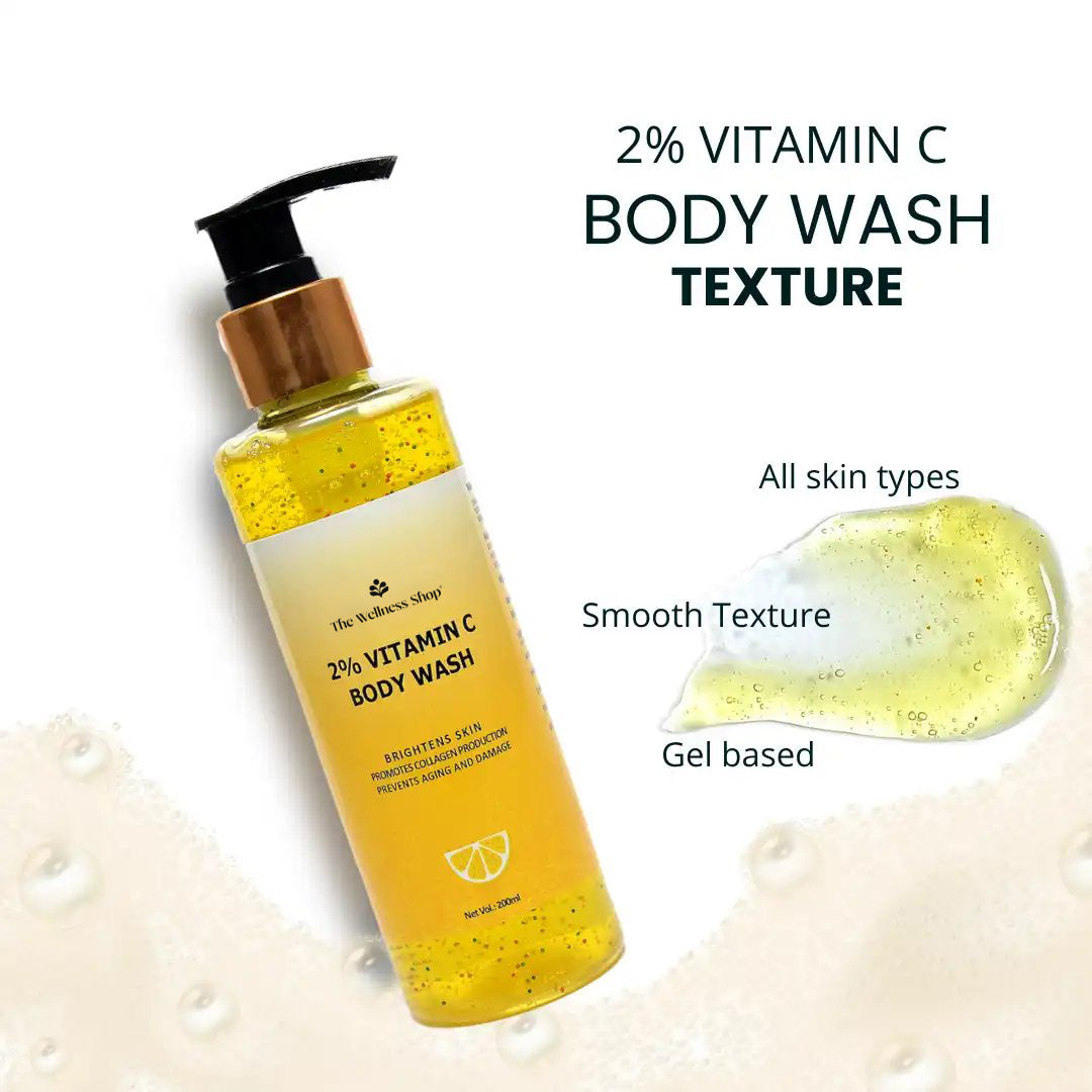 2% VITAMIN C BODY WASH (REJUVENATES &amp; REFRESHES SKIN, REDUCES DARK SPOTS, SULPHATE AND PARABEN FREE)