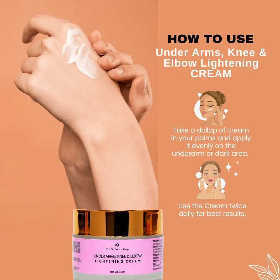 UNDER ARMS, KNEE AND ELBOW LIGHTENING CREAM