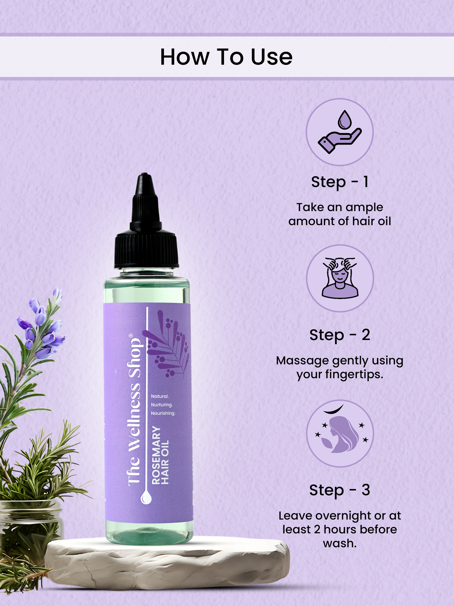 ROSEMARY HAIR OIL FOR HAIR REGROWTH AND STRENGTH (CONTROLS HAIR FALL IN 4 WEEKS)