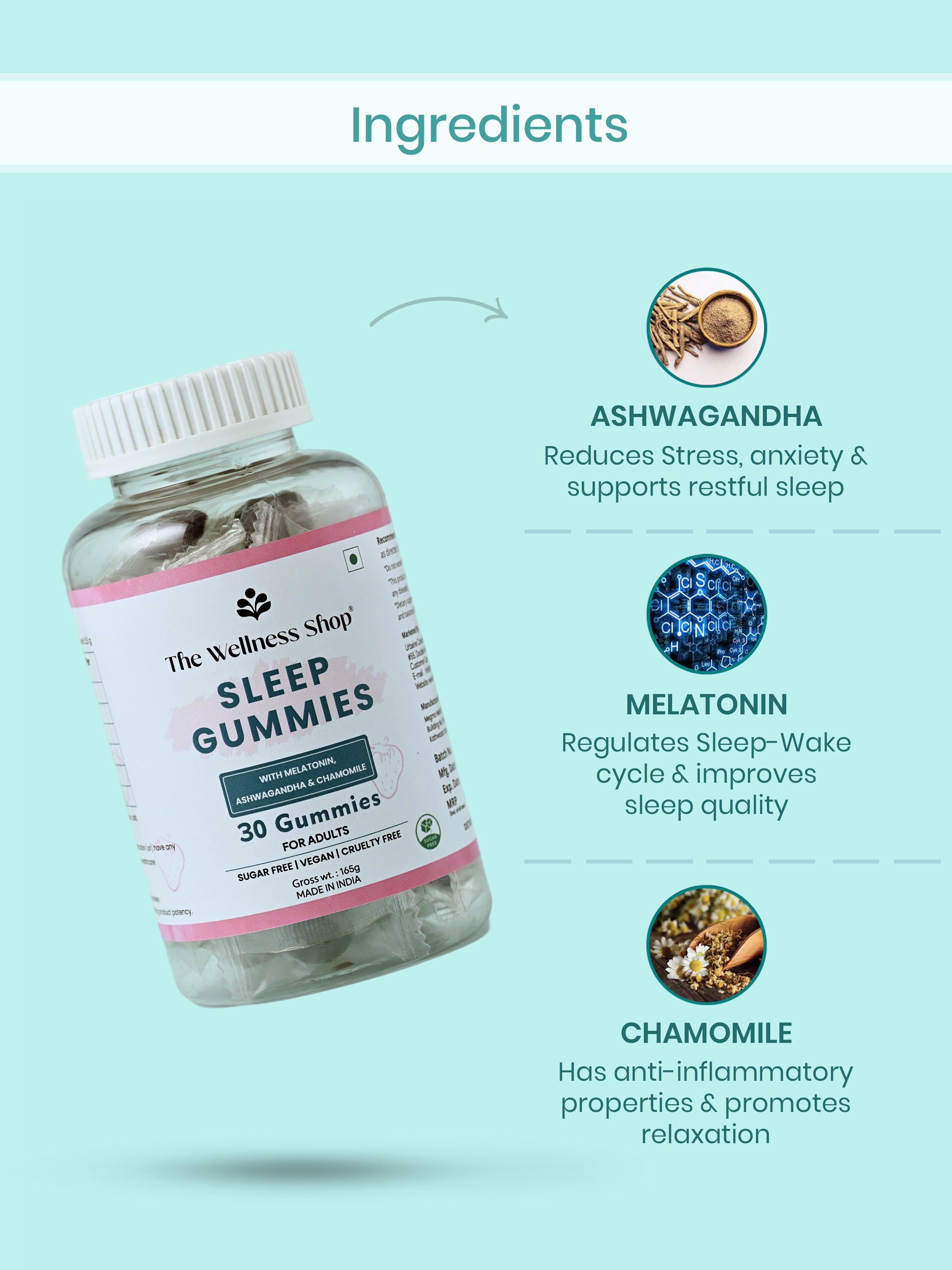 SLEEP GUMMIES – 5-MINUTE, FAST-ACTING, NATURAL SOLUTION FOR QUALITY SLEEP