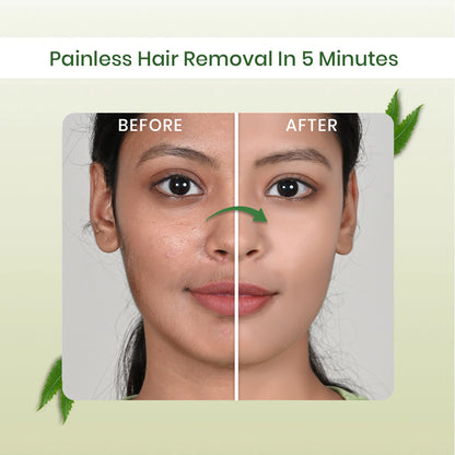 NEEM FACIAL WAX POWDER - 5 MINUTE PAINLESS HERBAL WAX POWDER