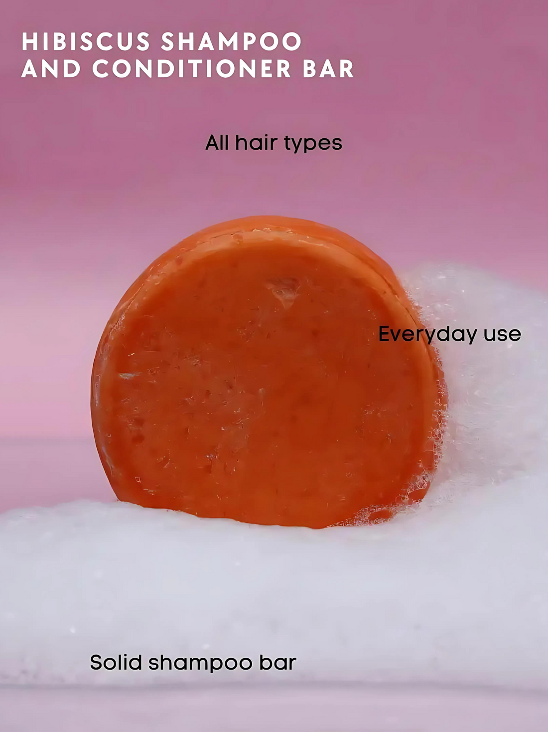 HIBISCUS SHAMPOO AND CONDITIONER BAR (CONTROLS HAIRFALL, NO PARABEN, NO SULPHATE, NO SLES)