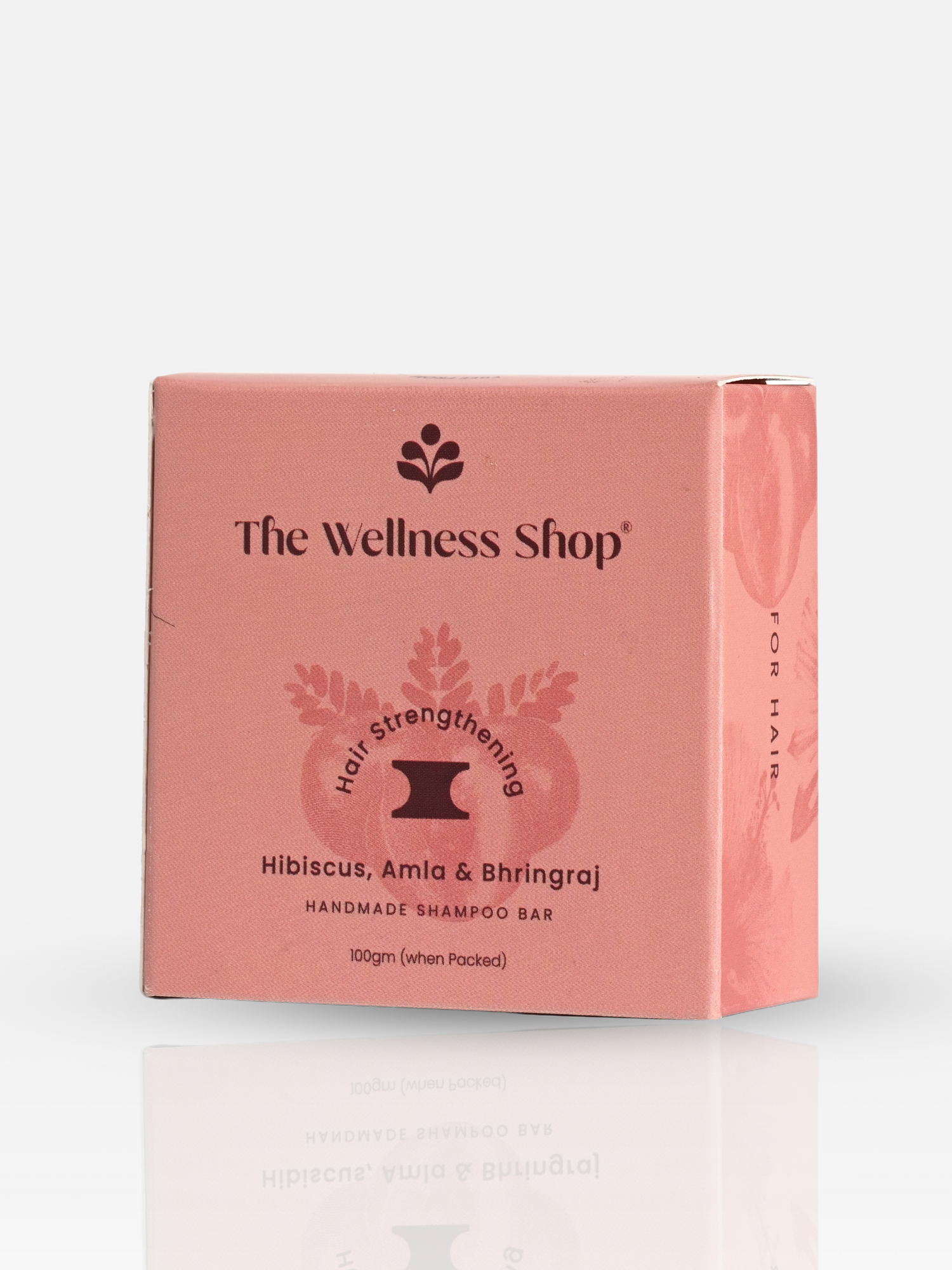 HAIR STRENGTHENING SHAMPOO BAR WITH HIBISCUS, AMLA &amp; BHRINGRAJ (NO PARABEN, NO SULPHATE, NO SLES)