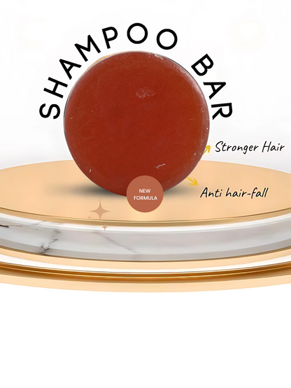 HAIR STRENGTHENING SHAMPOO BAR WITH HIBISCUS, AMLA &amp; BHRINGRAJ (NO PARABEN, NO SULPHATE, NO SLES)