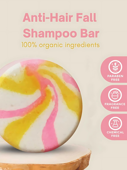 ANTI-HAIRFALL SHAMPOO BAR WITH GINKGO BILOBA AND SHATAVARI (NO PARABEN, NO SULPHATE, NO SLES)