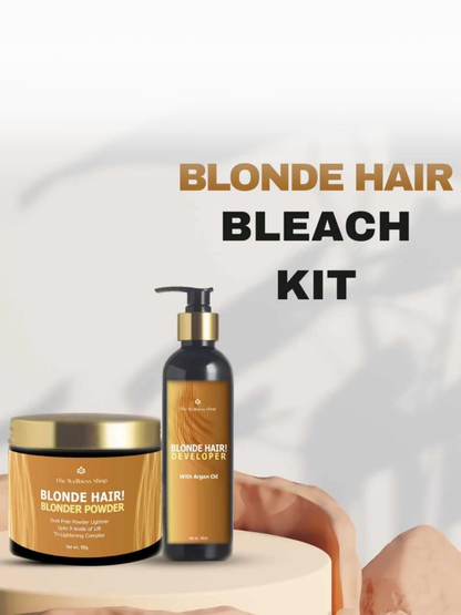 HAIR LIGHTENING KIT- BLONDER &amp; DEVELOPER (LIFTS UPTO 9 LEVELS)