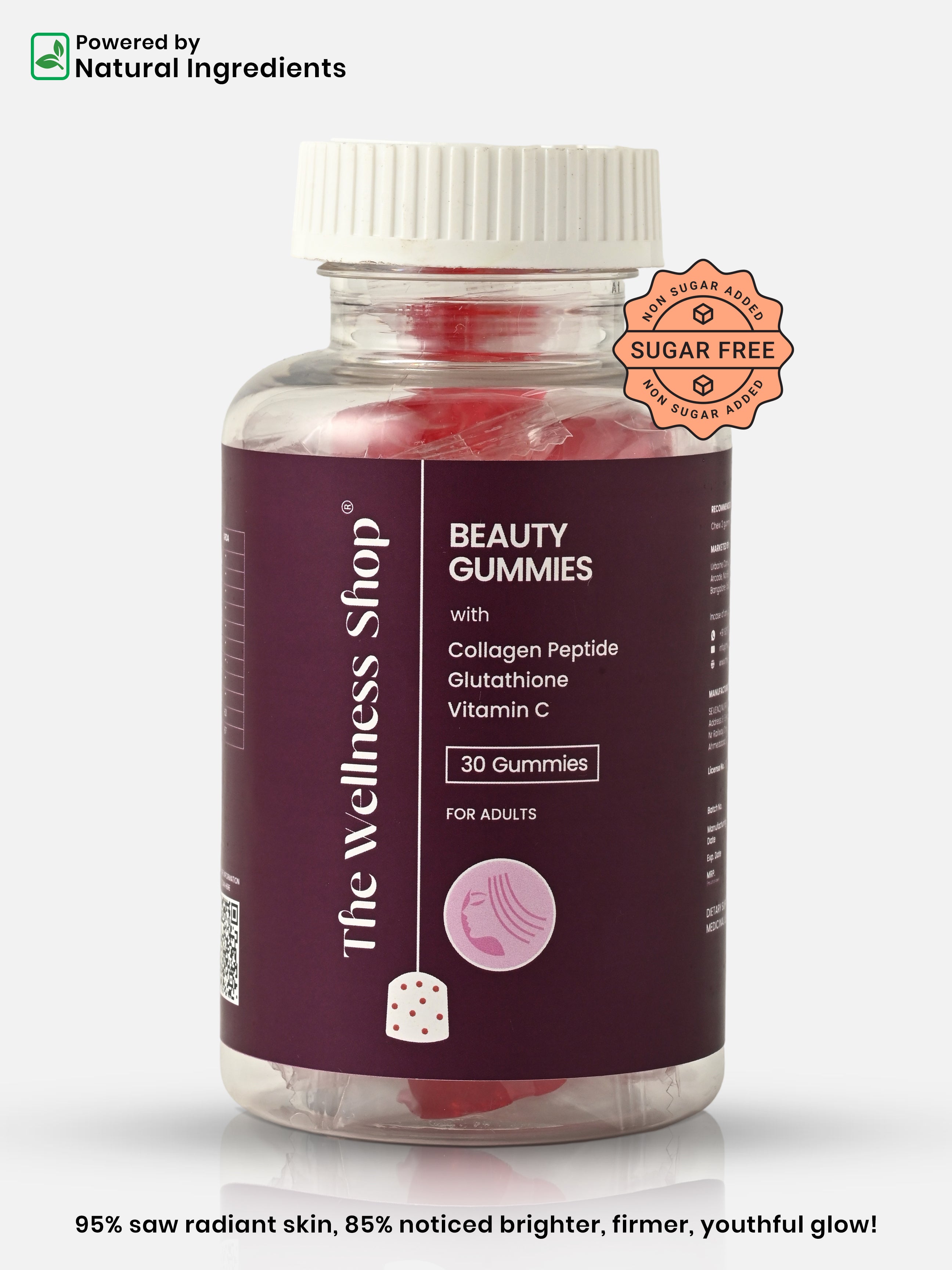 BEAUTY GUMMIES - HELPS MAKE YOUR SKIN GLOW, HAIR STRONGER, AND NAILS HEALTHIER