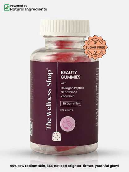 BEAUTY GUMMIES - HELPS MAKE YOUR SKIN GLOW, HAIR STRONGER, AND NAILS HEALTHIER