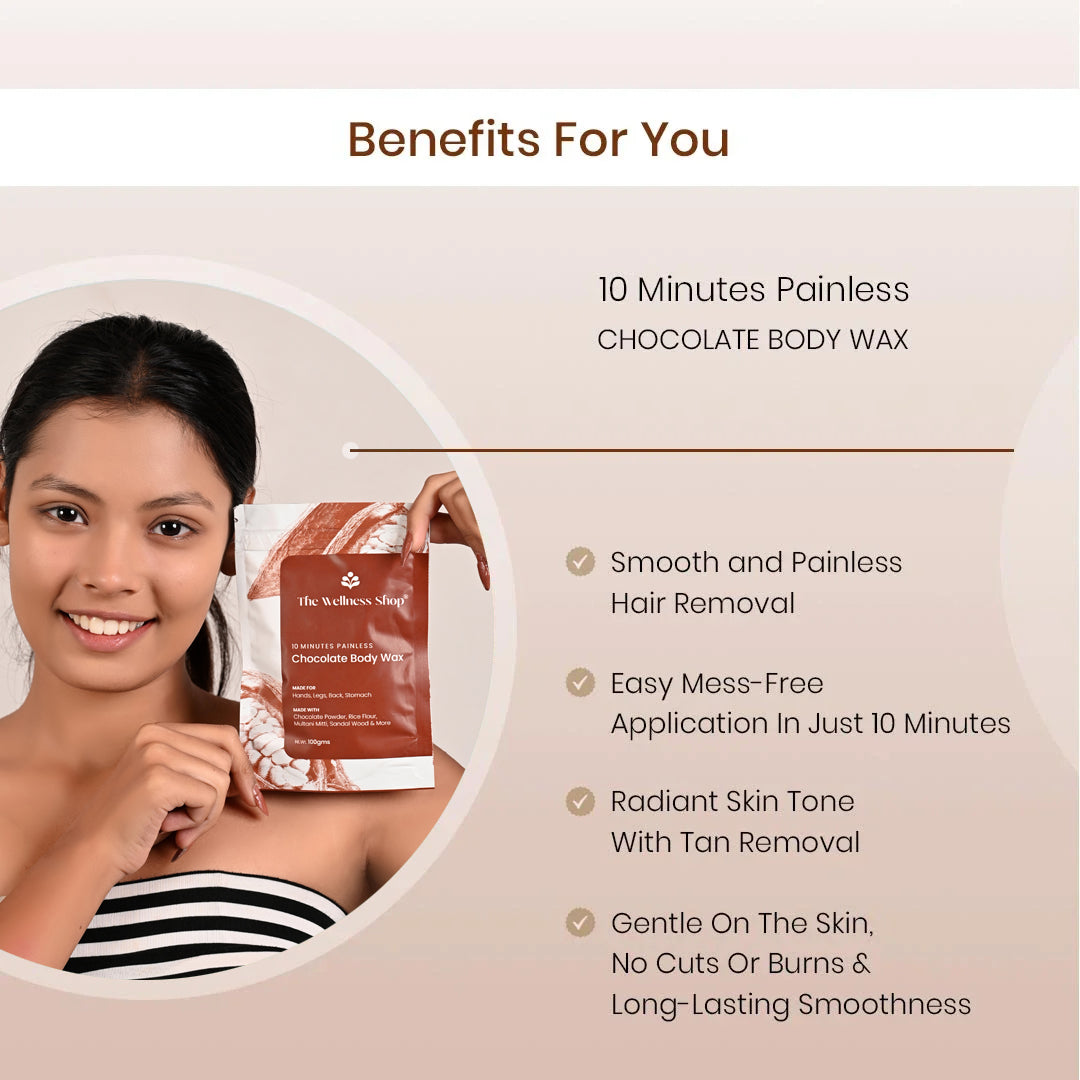 CHOCOLATE HAIR REMOVAL POWDER - 10 MINUTE FULL BODY WAX